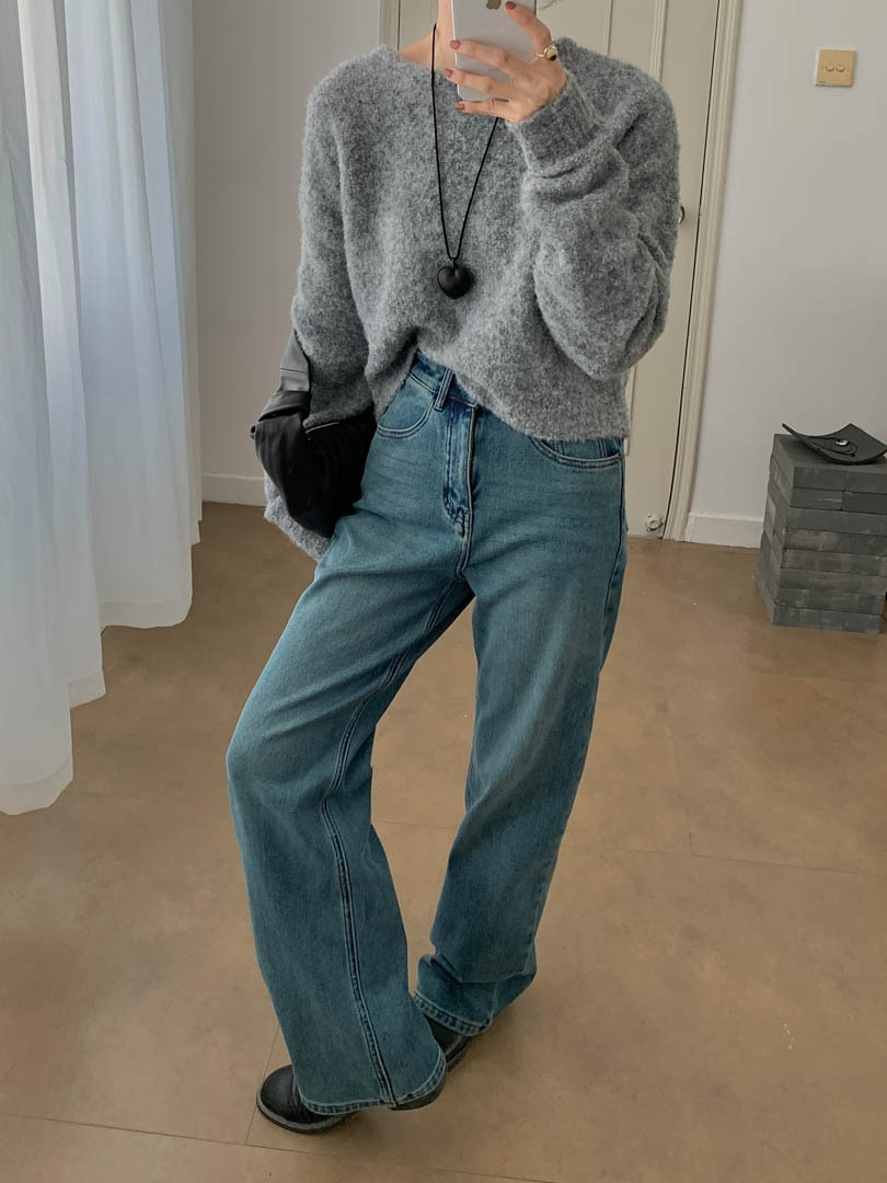 Gagd Four-Way Stretch Tencel Narrow Jeans for Women, Four-Season Basic Version, Straight-Leg Slimming Look Straight Wide-Leg Pants