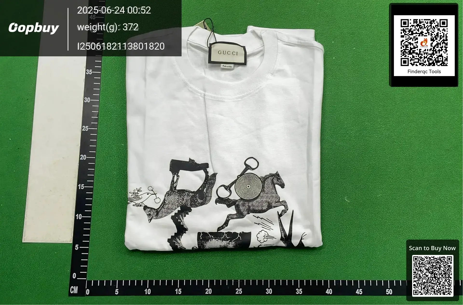Gucci White Graphic T-Shirt