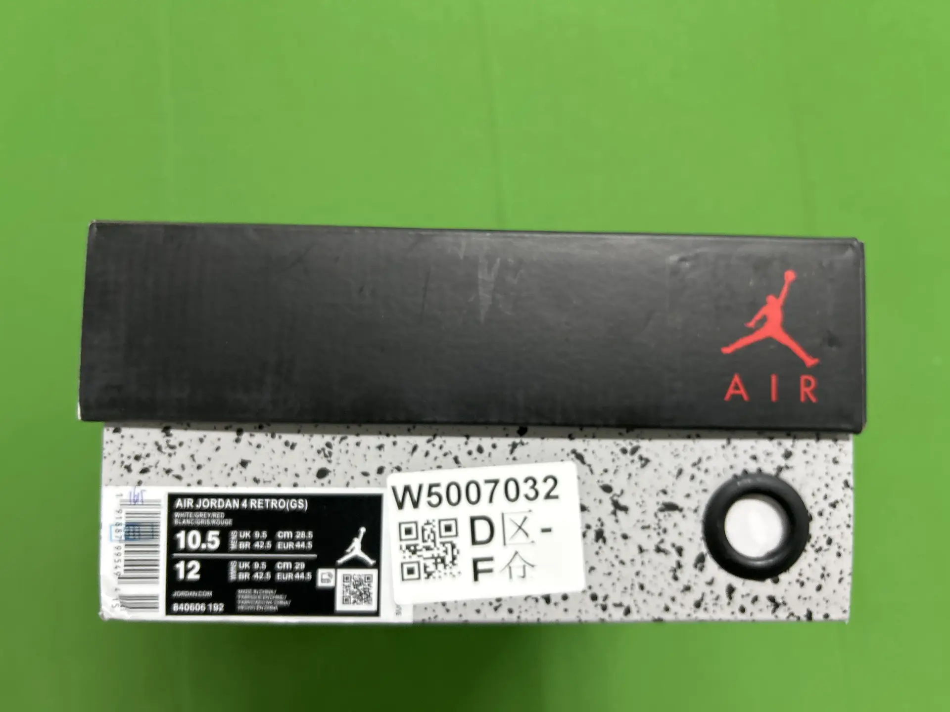 Air Jordan 4 Retro GS White Grey Red