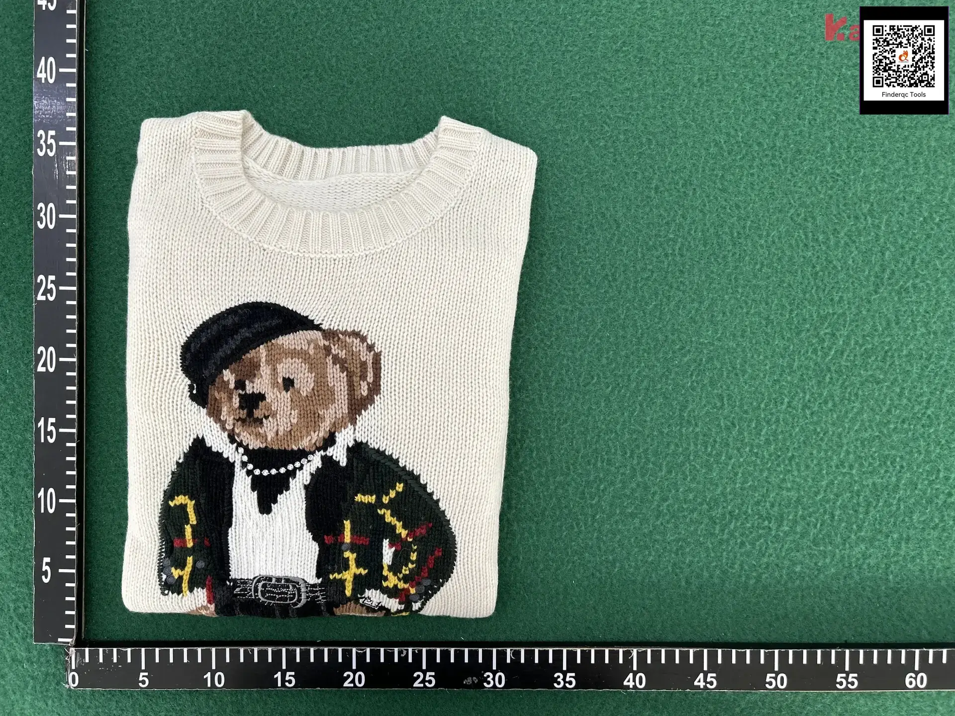 Pony ~ autumn and winter new women's clothing classic embroidered bear women's clothing contrast color lazy style loose all-match knitted top