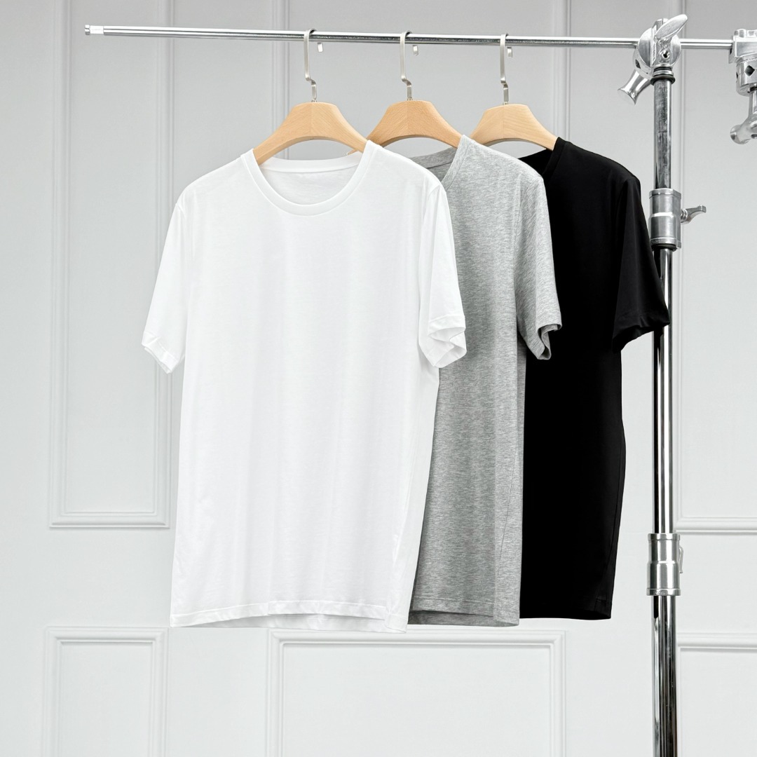 Warren Hailong |   Andrew's Summer Breathable Everyday Wear Tops, Unisex Cotton Round-Neck Short-Sleeved T-Shirts