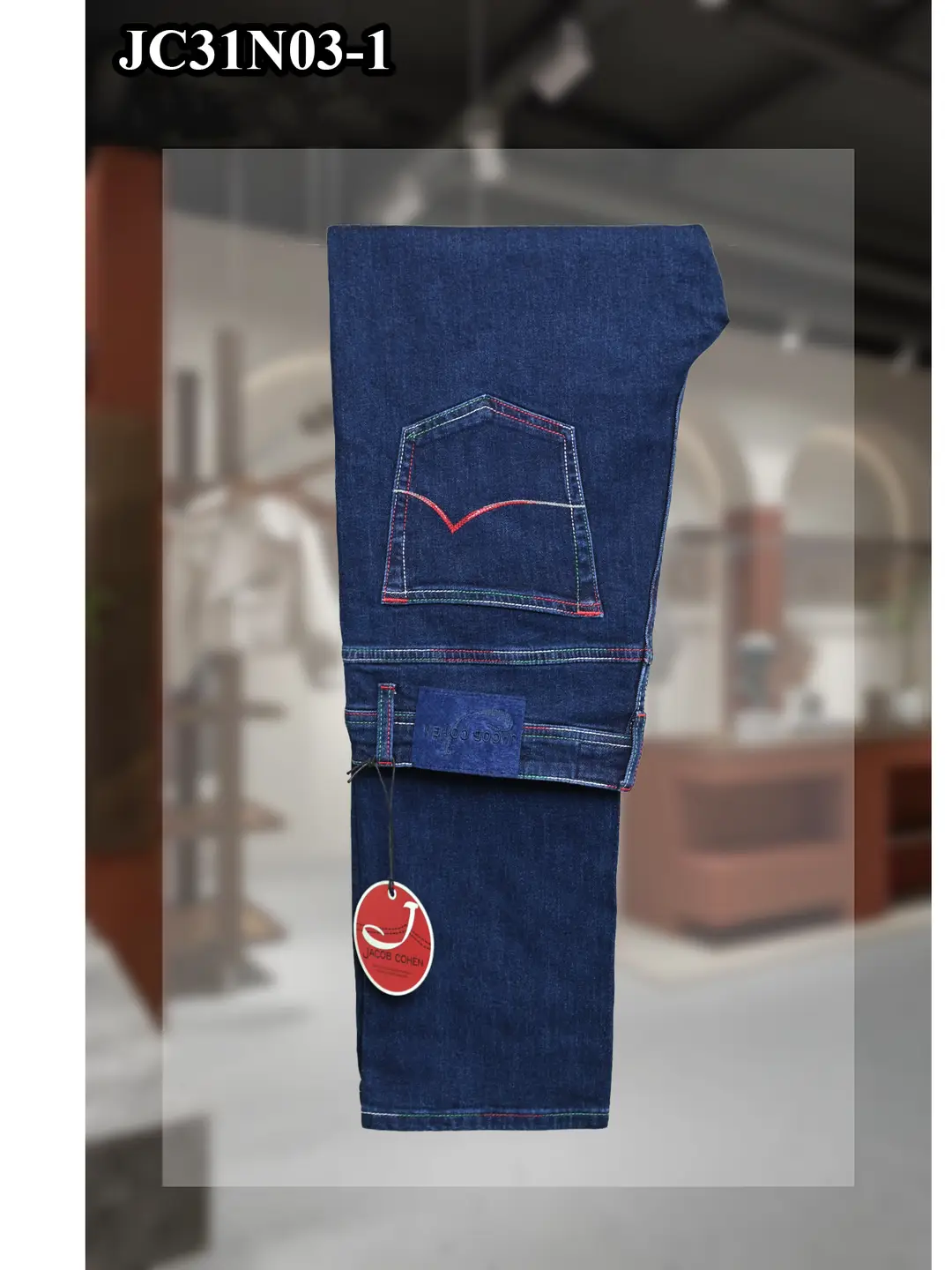 JACOB COHEN Jeans 2025 Autumn/Winter Thick New Trend Comfortable Embroidered Warm Men's 32-40 Trendy Pants
