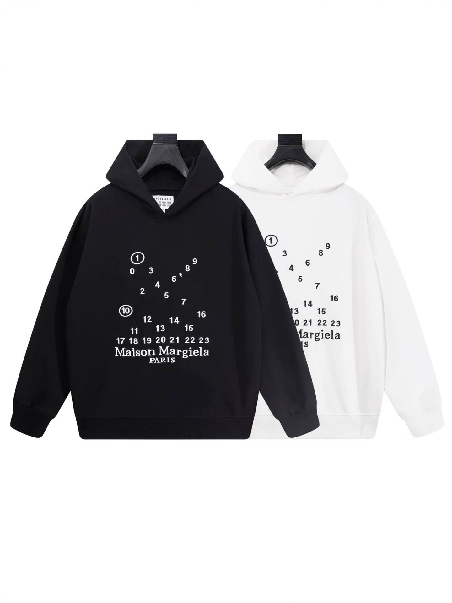 Cross-Border Trendy Brand Margiela New Letter Print Long-Sleeve Crew Neck T-Shirt, Sweatshirt, Sweatpants, and Shorts