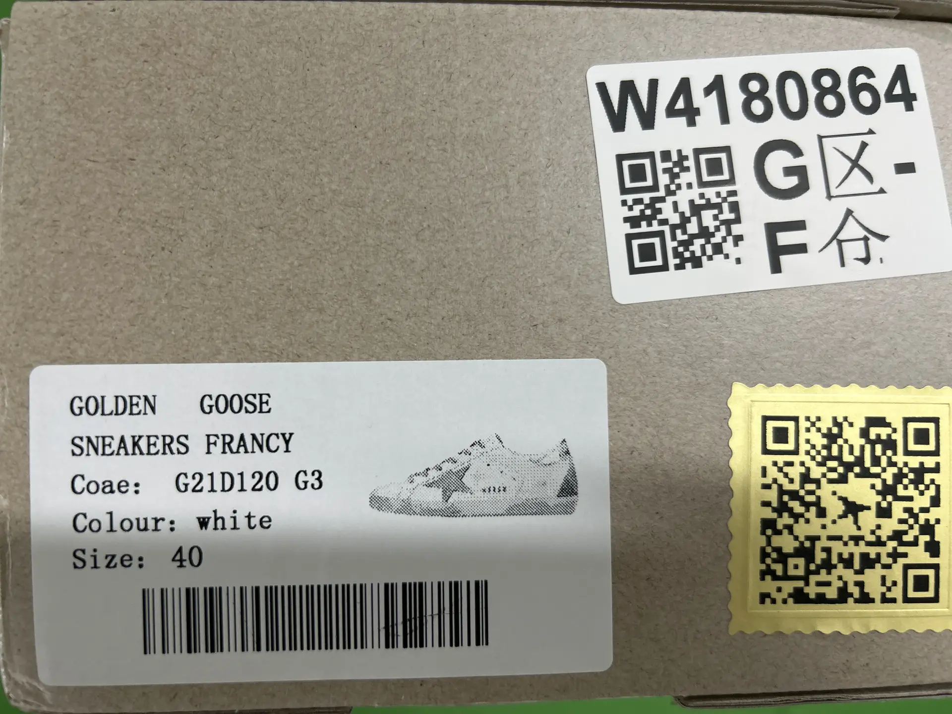GOLDEN GOOSE SNEAKERS FRANCY white