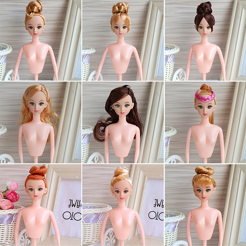 19cm Nude Baby Princess Cake Decoration Figurine Half-Body Hot Pot Beef Doll Mold Body Baking Handmade Toy