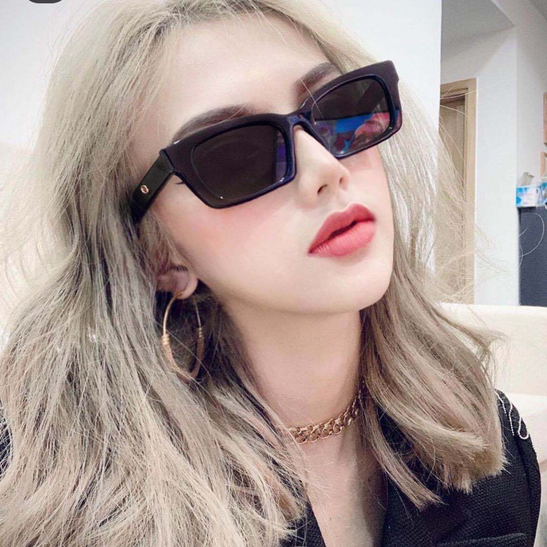 Retro Small Frame Square Polarized Sunglasses Jennie Jennie Same Style Glasses Internet Trendy Distinctive 1996 Sunglasses
