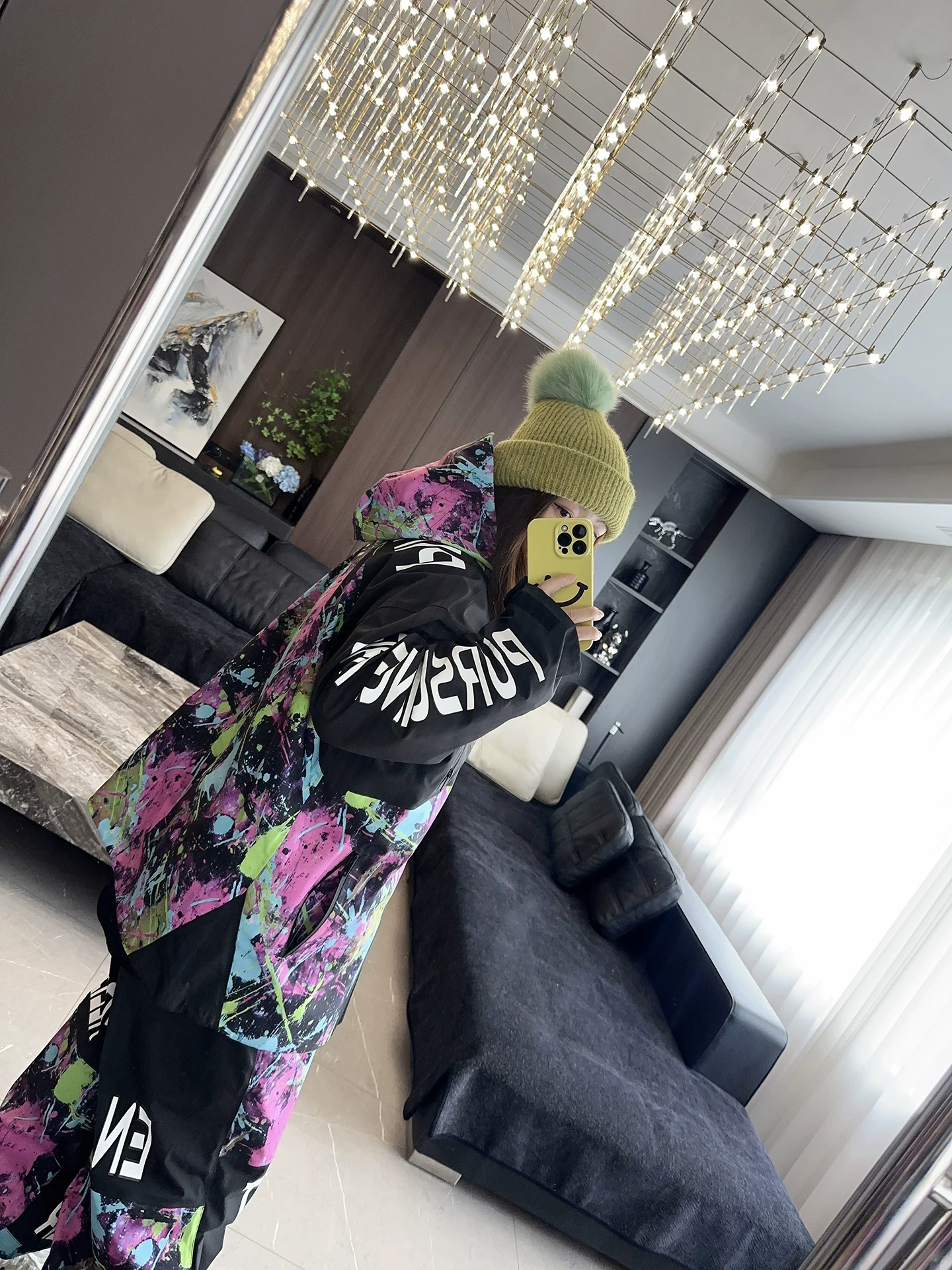 Wasteful 2526 Loose New Waterproof 3L Hard Shell Oversize Snowboard Suit Carving Suit Pants QC-foto van TAOBAO op Qualit.ly