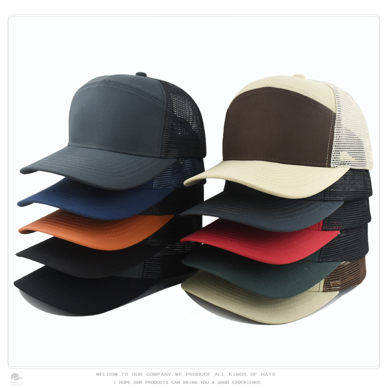Cross-border color matching board logo baseball cap simple fashion truck driver cap spring and summer sunshade cap