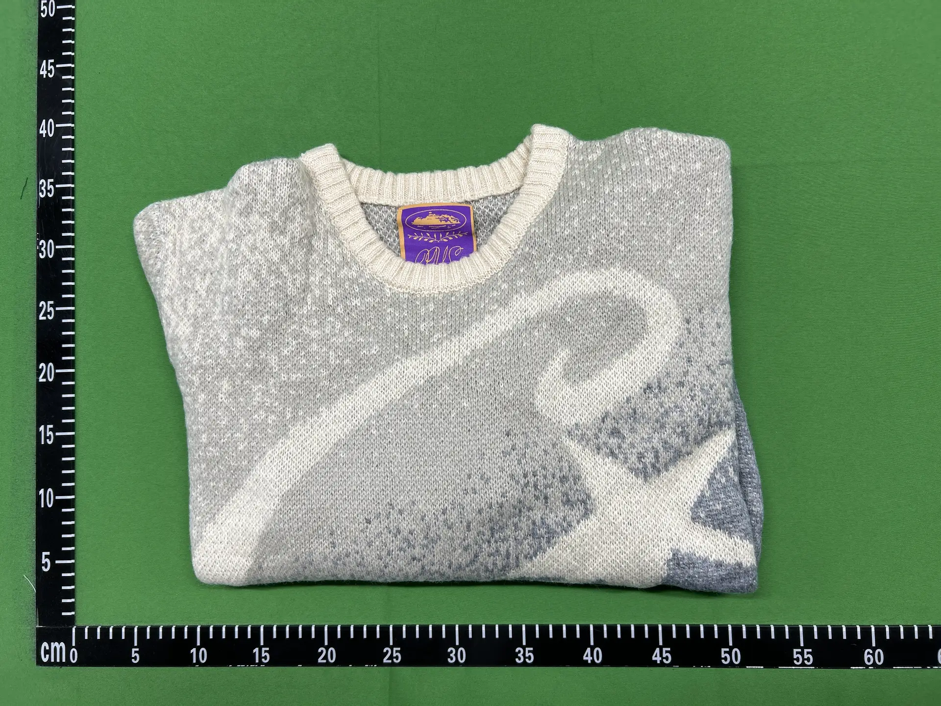 Miu Miu Star Knit Sweater Grey