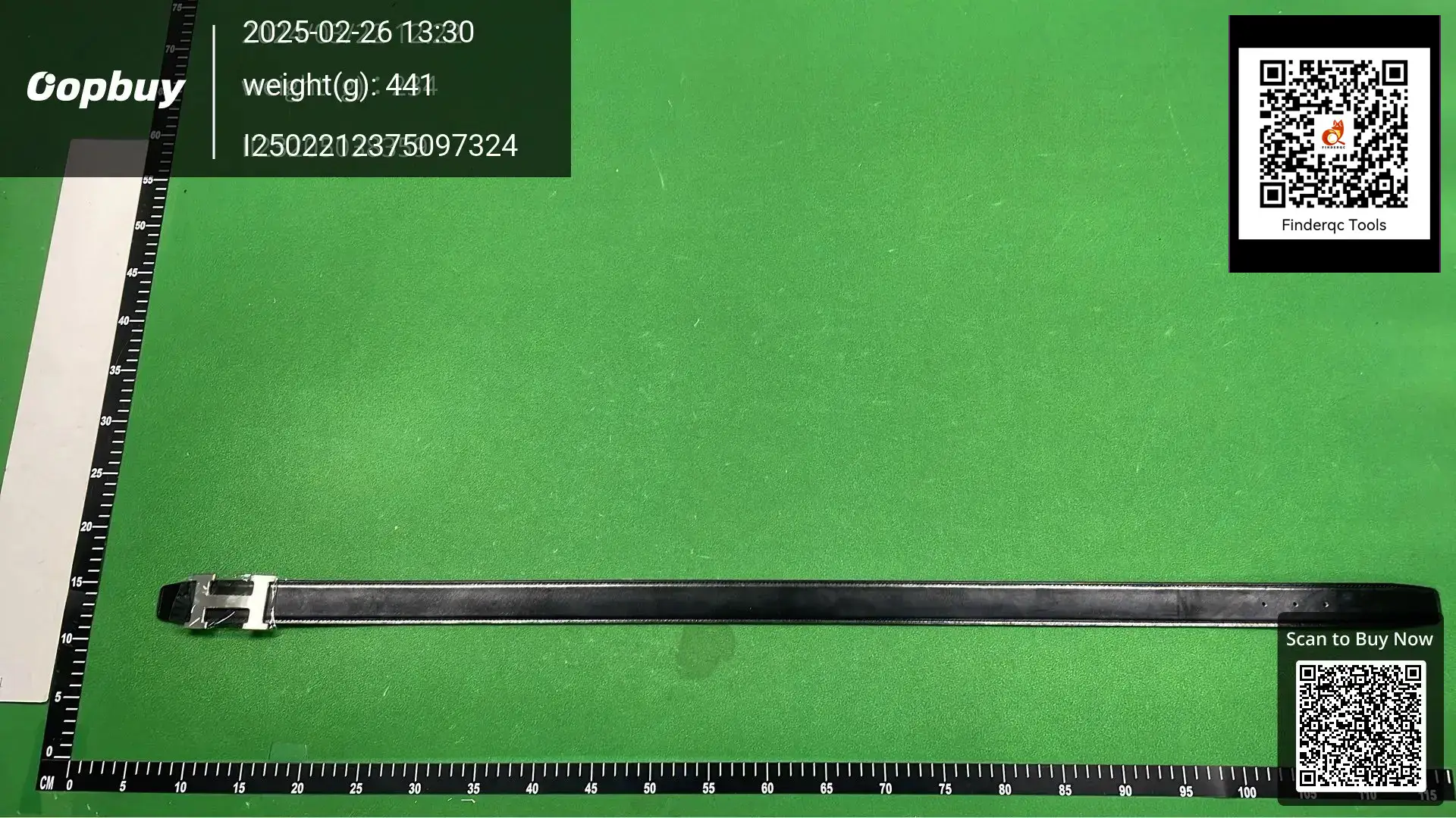 Hermes H Belt Black Silver