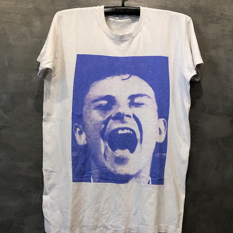 Morrissey Smith, the Lead Singer of the Smiths, Is Featured in a Children's Portrait Print on a Short-Sleeved T-Shirt with a Cec American Trendy and Laid-Back Style for Men