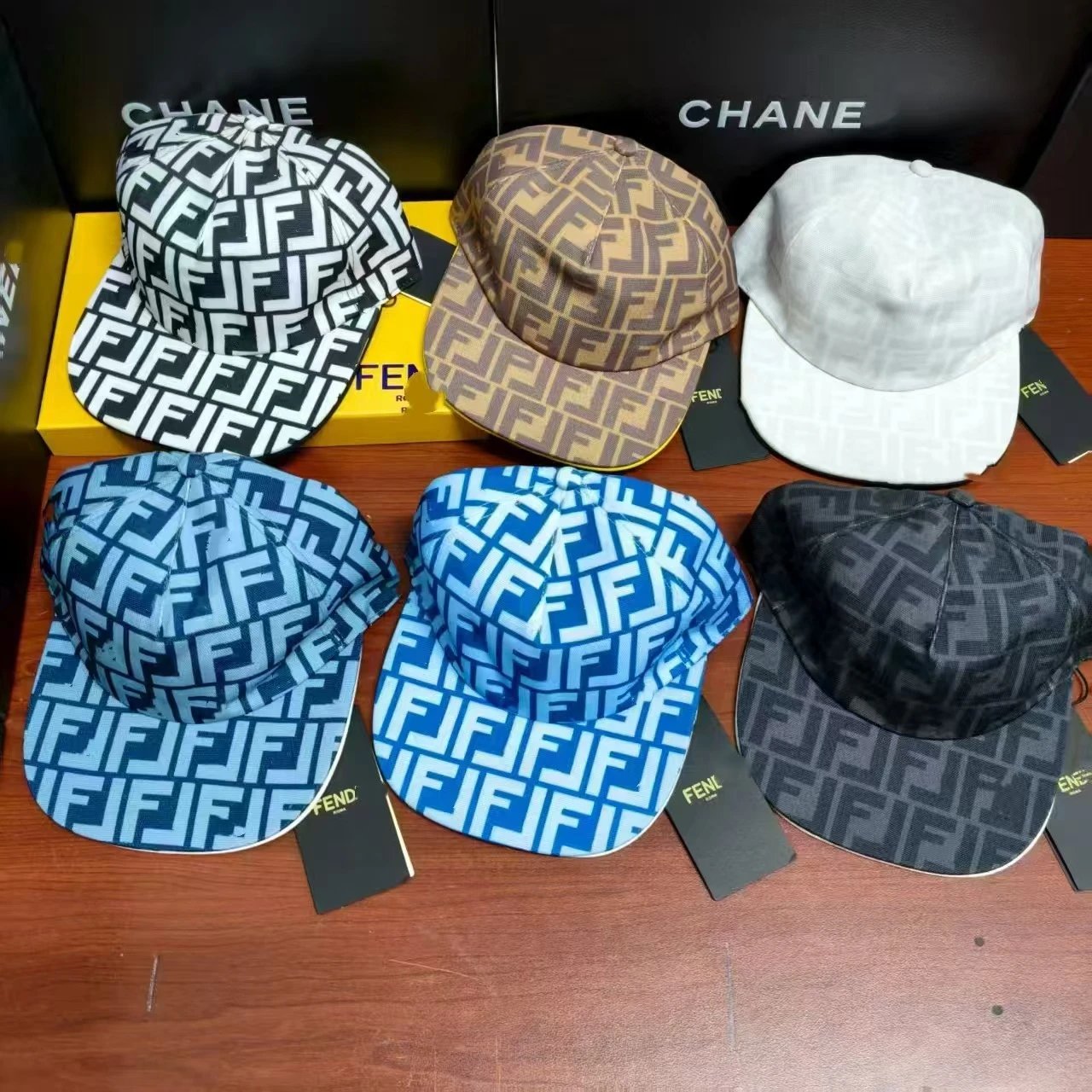 Fendi FF Logo Baseball Caps