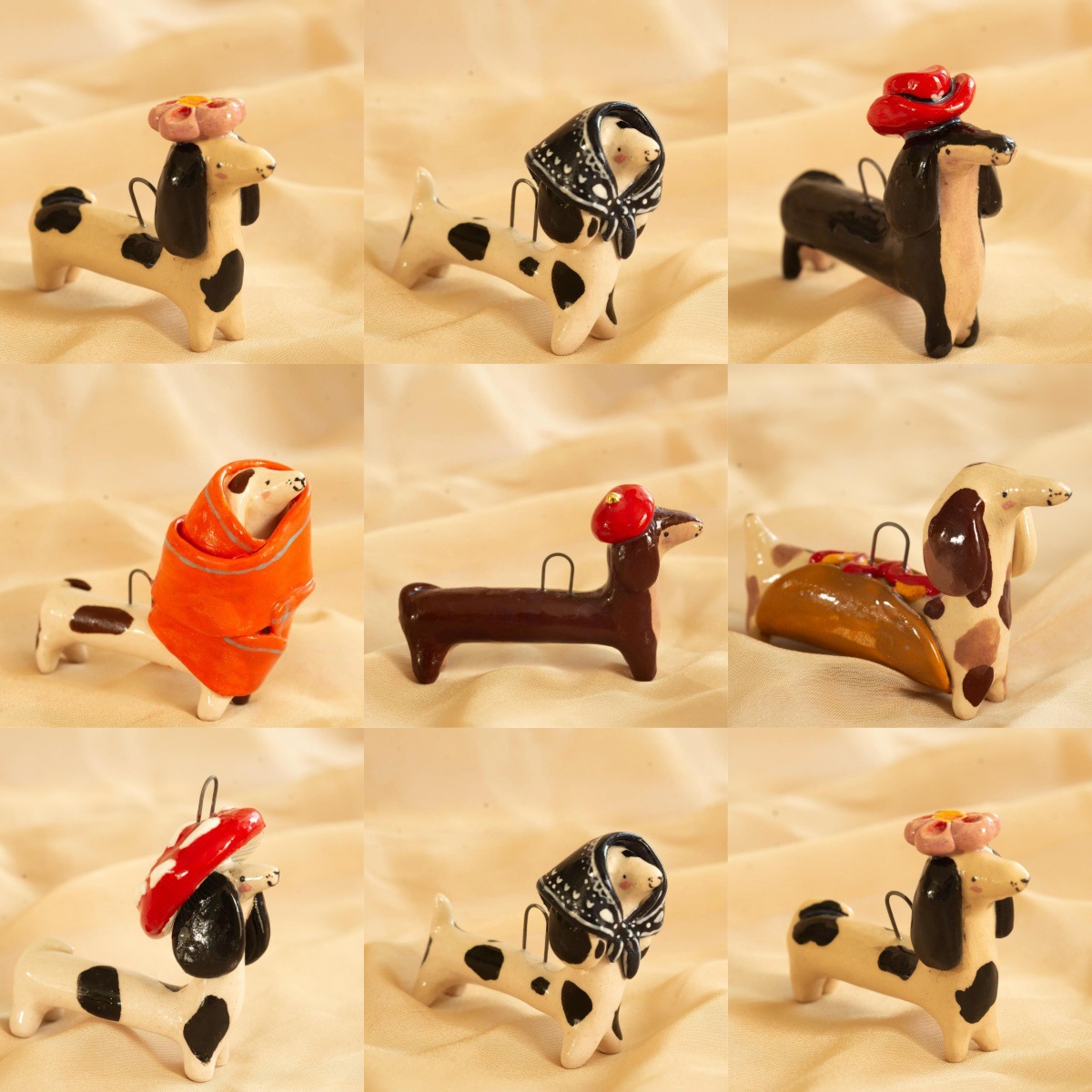 Ins Hot Selling Unique Design Puppy Diversified Pendant Exquisite Details Highlight Texture Fashion Stainless Steel Jewelry