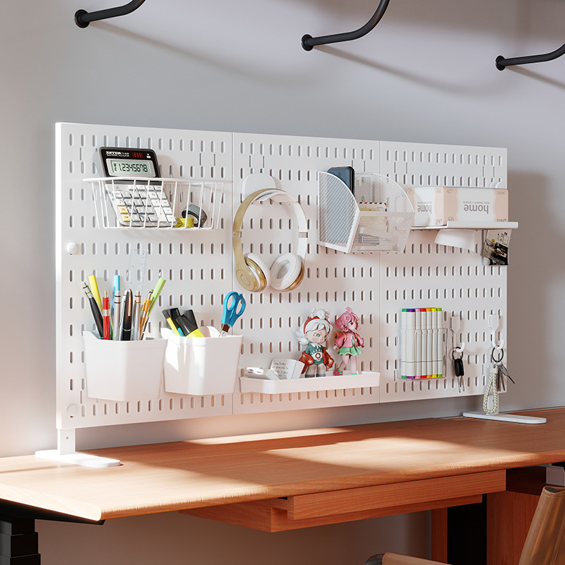 Desktop Storage Pegboard Clip-On Stand for Game Controllers, Mouse, and Headphones, Tabletop Display Rack