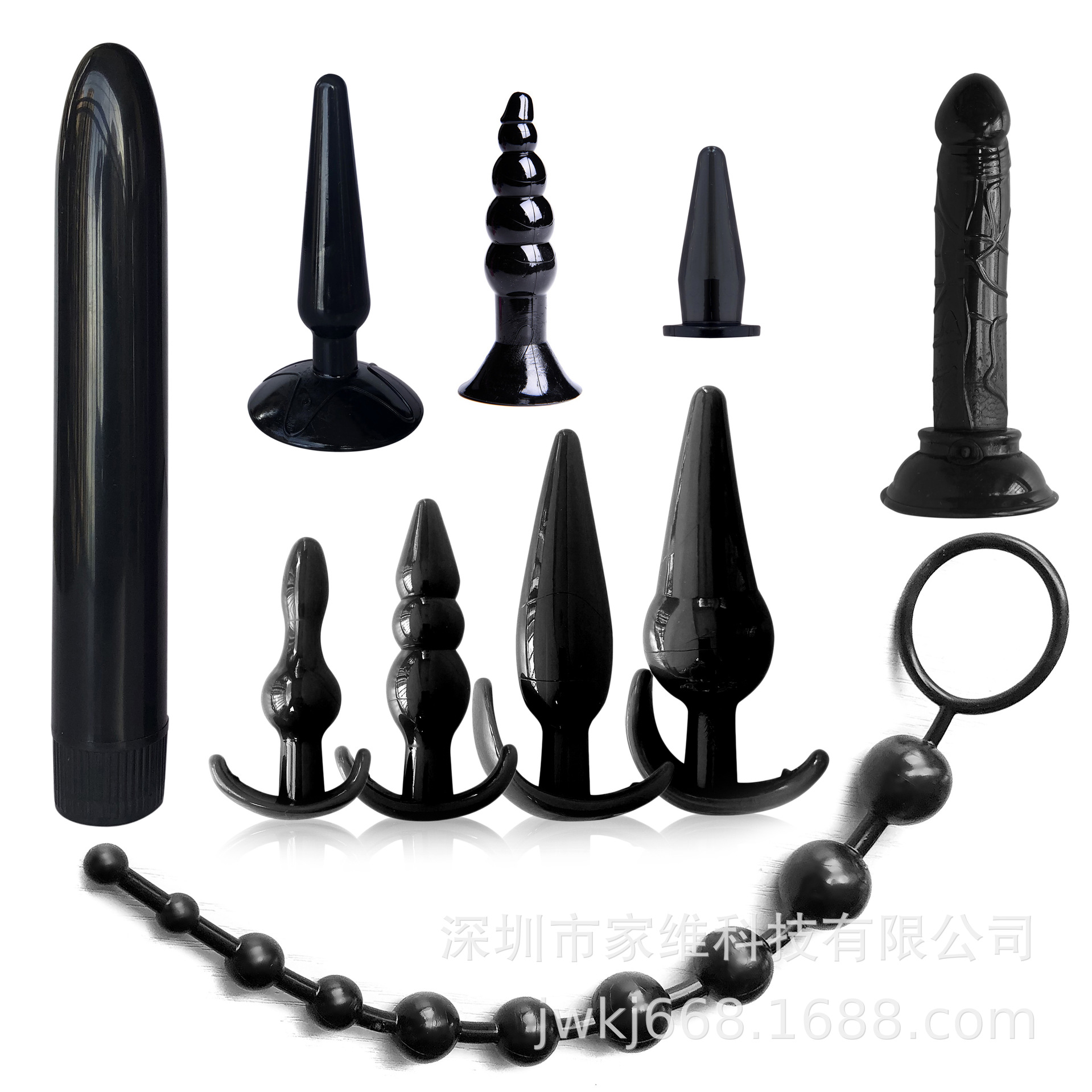 Foreign trade Amazon sm back court pull beads Silicone Anal plug series combination fun alternative set sex toys wholesale