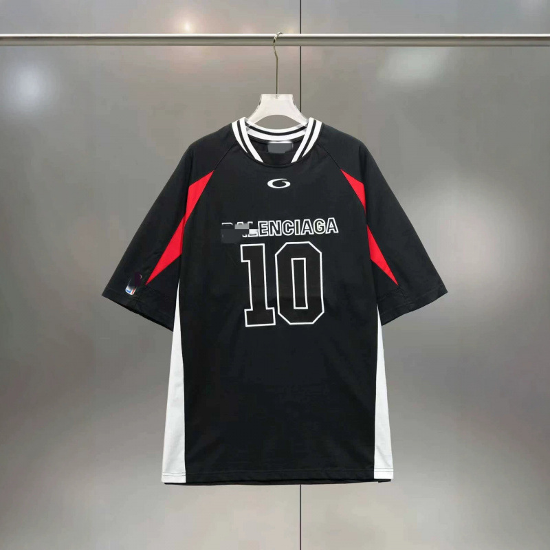 Cross-Border High-End Version Bl 2026 New B Brand Front and Back Letter Collaboration Pure Cotton Round Neck T-Shirt Wholesale in Stock Foto QC da 1688 su Qualit.ly