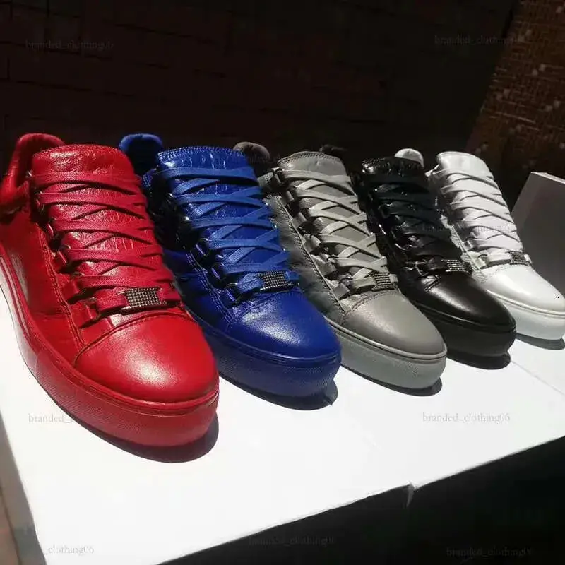 In-Stock 25 New European Station Cross-Border Foreign Trade Pleated Genuine Leather Low-Top High-Top Retro Casual Trendy Women's Sneakers