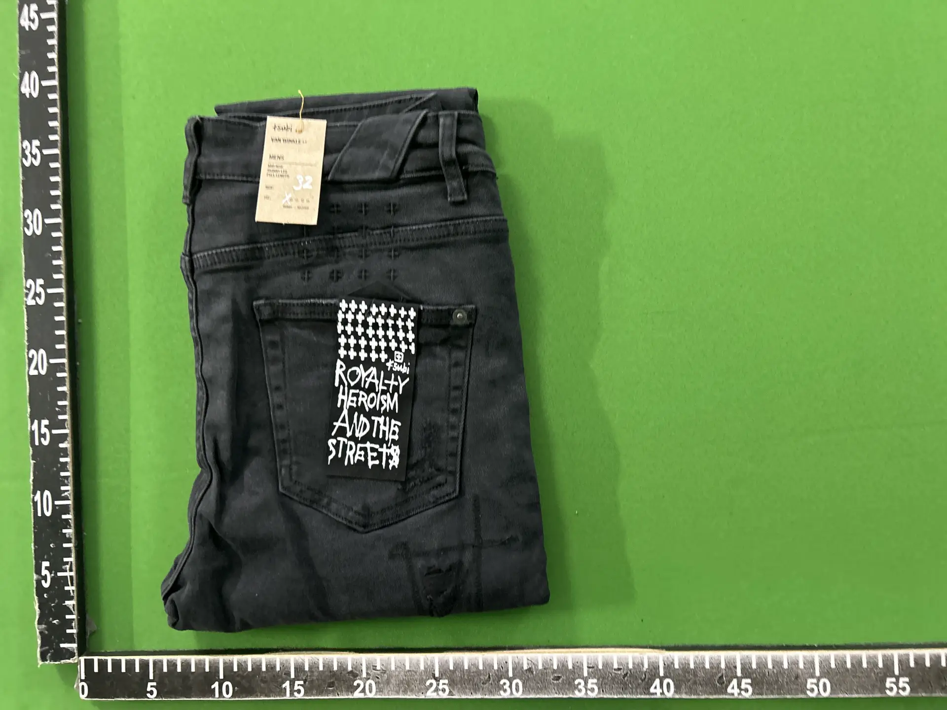 Subi Mens 16-346 Black Jeans Size 32