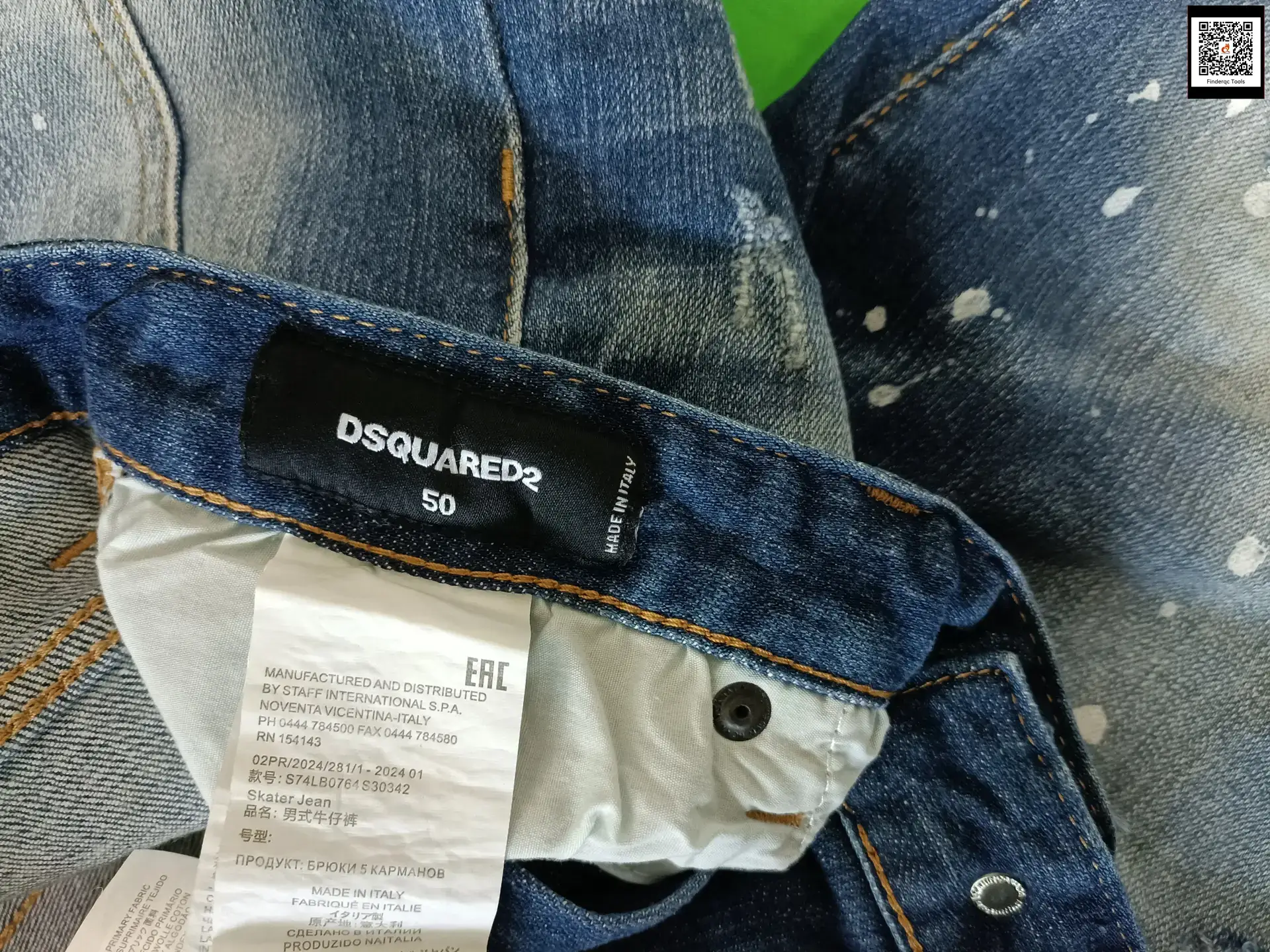 9922 new D2 knife cut hole men's Denim trousers European station wind-sharpened white small straight feet cross-border tide jeans
