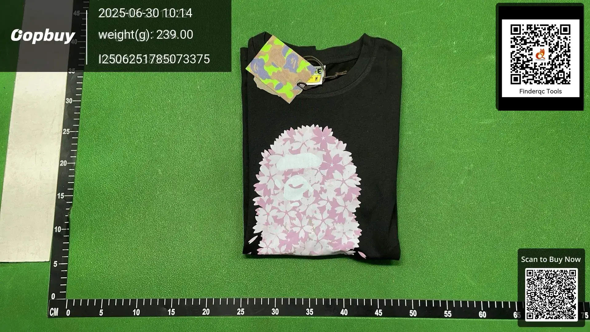 BAPE Black Cherry Blossom Ape Head T-Shirt