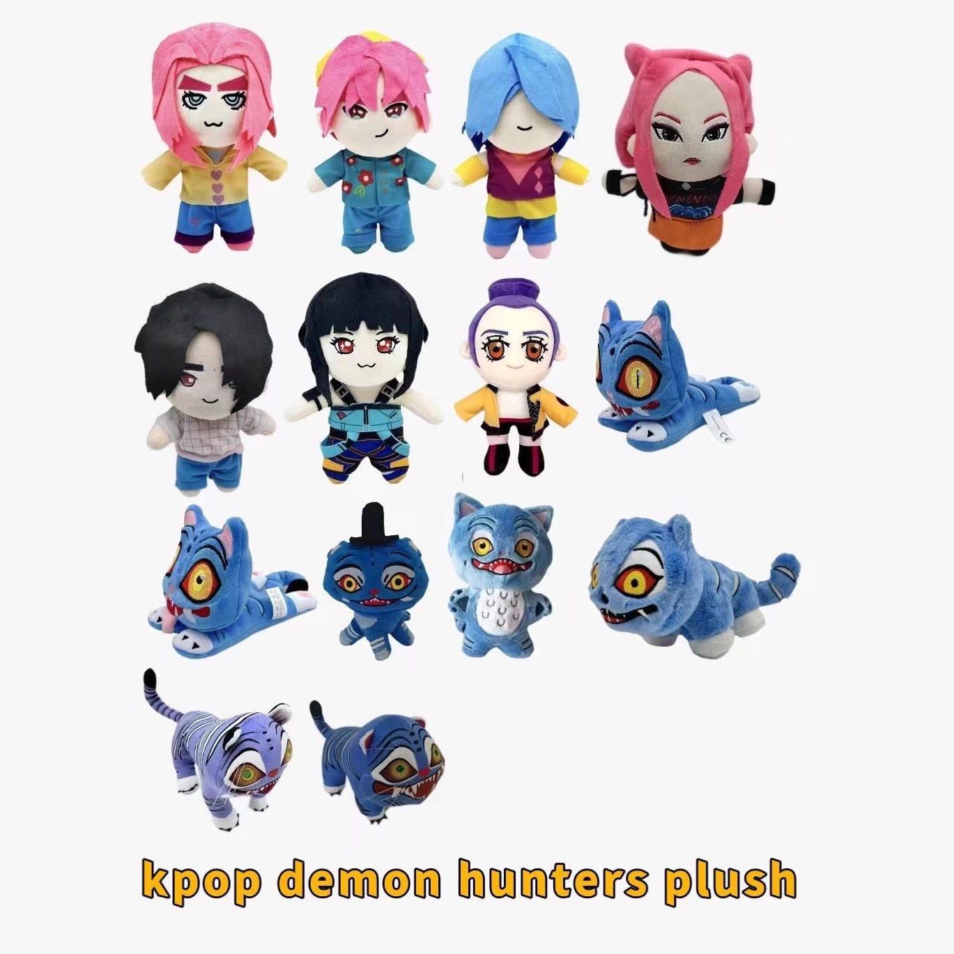 Cross-Border New Product Kpop Demon Hunters Bird Demon Hunter Girl Group Tiger Stuffed Toy Doll Doll