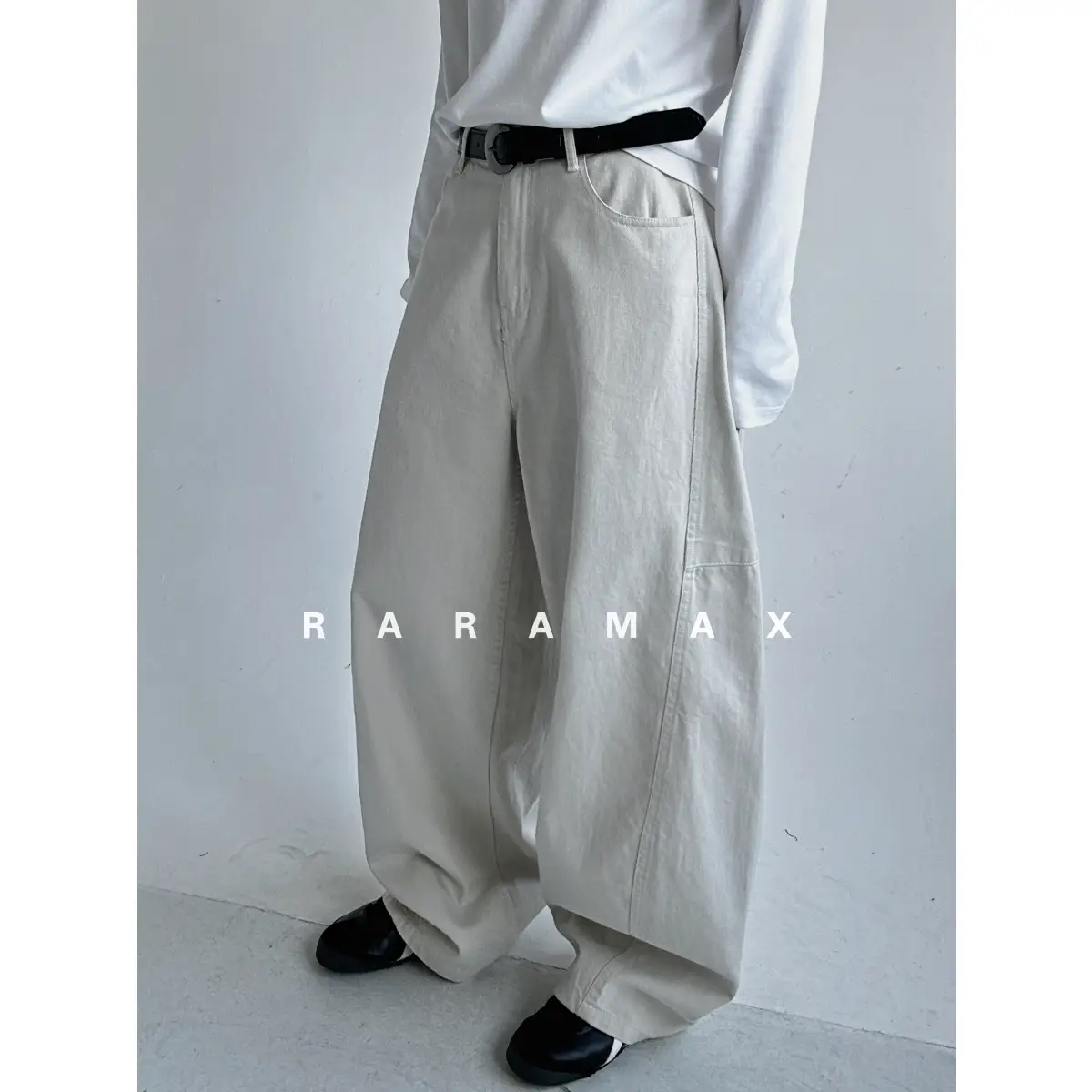 Raramax God of the Year! 90S Icon Relaxed Yuppie Fashionable Fabaosickle/Scimitar Casual Pants