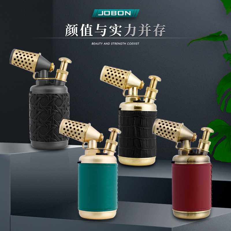 JOBON Zhongbang Inflatable Lighter Windproof High Temperature Direct Durable Fire Gun Cigar Moxibustion Barbecue Igniter
