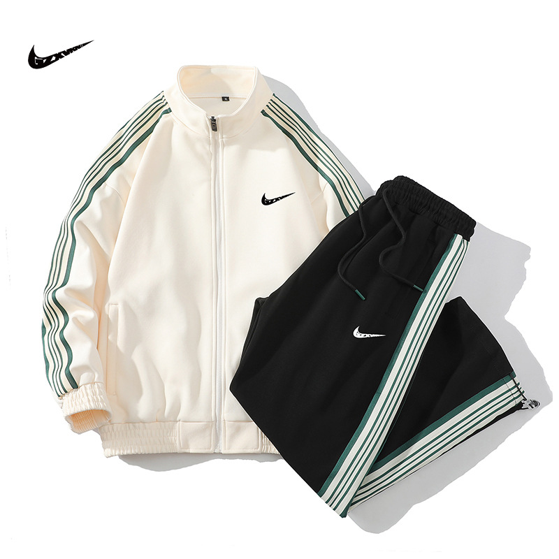 Men's 2024 Spring and Autumn Sports Suit Men's and Women's Sweatshirts New Trendy Brand Couples Running Casual Sportswear Suit