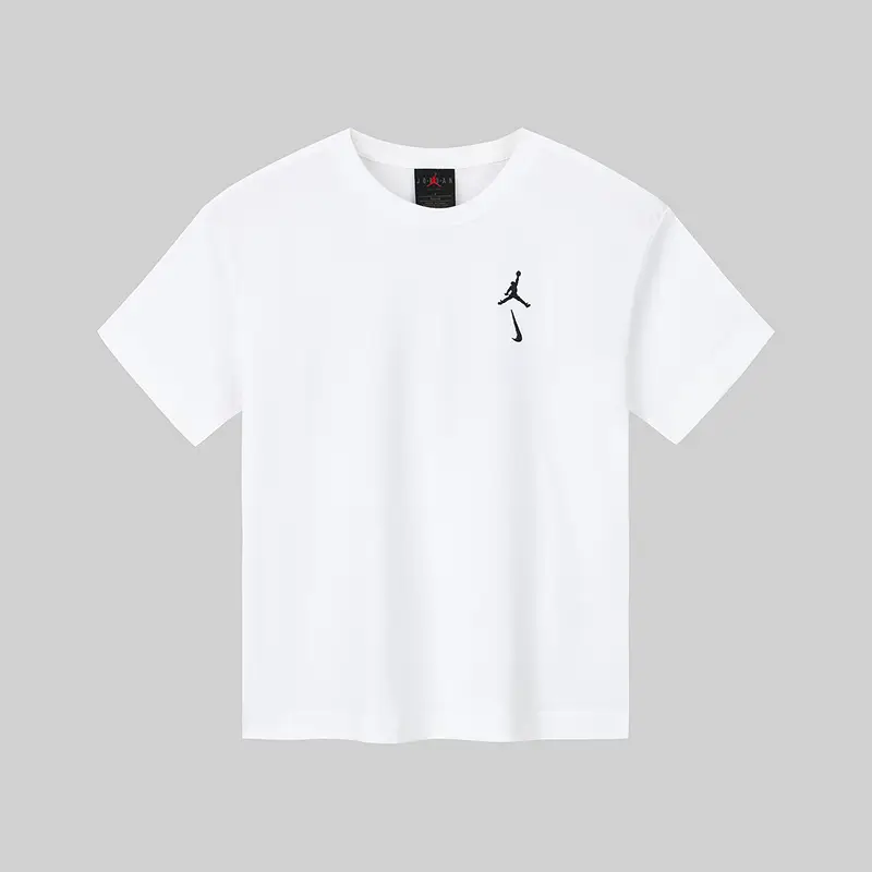 Jordan Children's Clothing kids Short-Sleeved Boys' T-Shirt 2025 Summer White t Tops Children's Summer Jd2522266