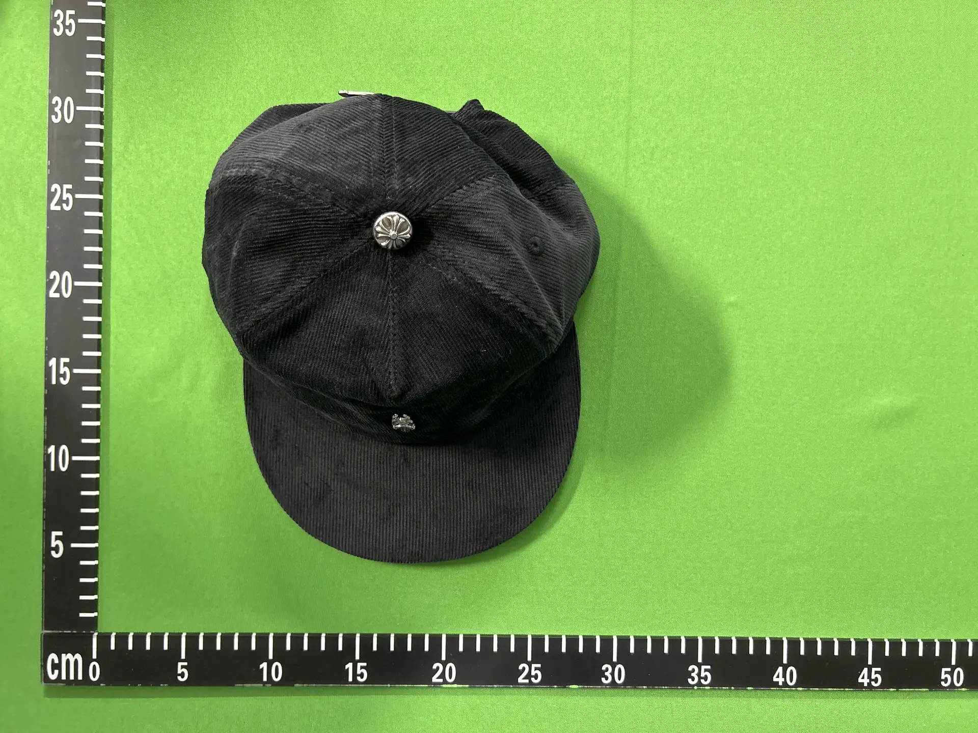 Chrome Hearts Corduroy Baseball Cap Black