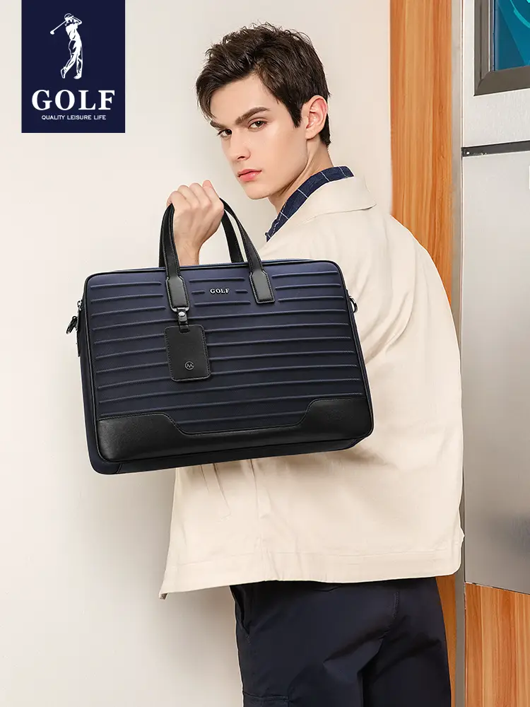 Golf Briefcase Men's Business Classy Computer Leisure Commute Shoulder Messenger Handbag Business Trip Men's Bag New Arrival