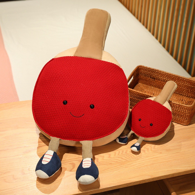 Creative national style table tennis racket pillow plush doll doll children's birthday gift living room bedroom pillow wholesale