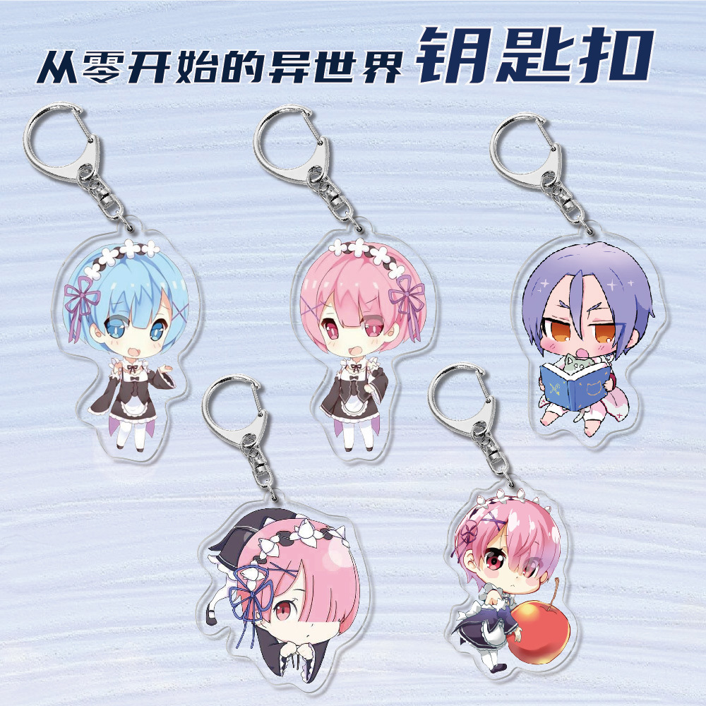 Celebrity Animation Peripheral Acrylic Keychain Pendant Wholesale Life Creative Accessories from Scratch Foto QC de 1688 na Qualit.ly