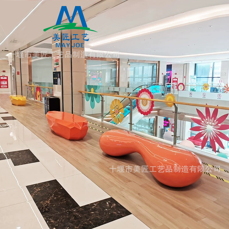 Fiberglass Telephone Shape Seat Shopping Mall Public Rest Area Waiting Chair Outdoor Park Special-Shaped Leisure Bench