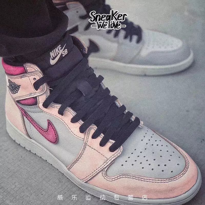 变色夏联名 Air 乔1 1 x Dunk SB AJ1联名湖人刮刮乐倒钩低帮勾鞋