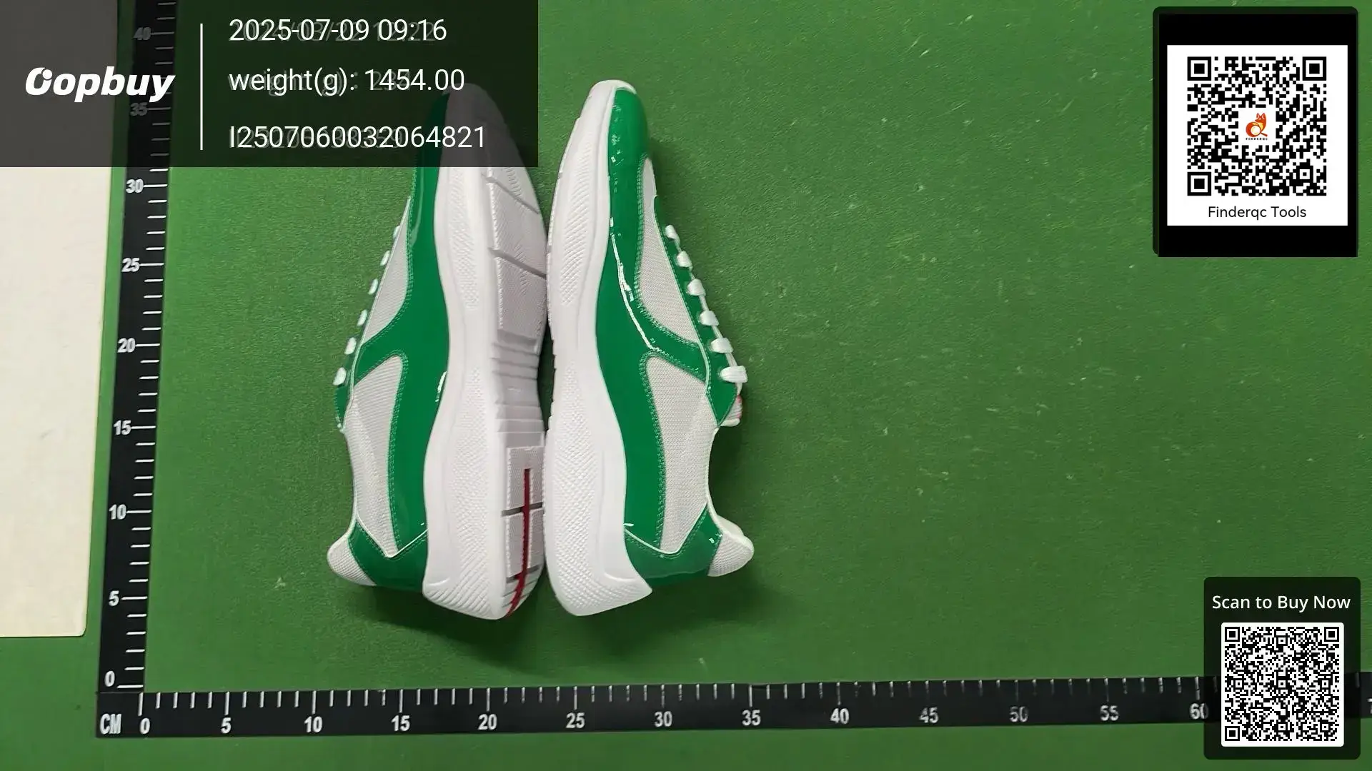 Prada white and green sneakers