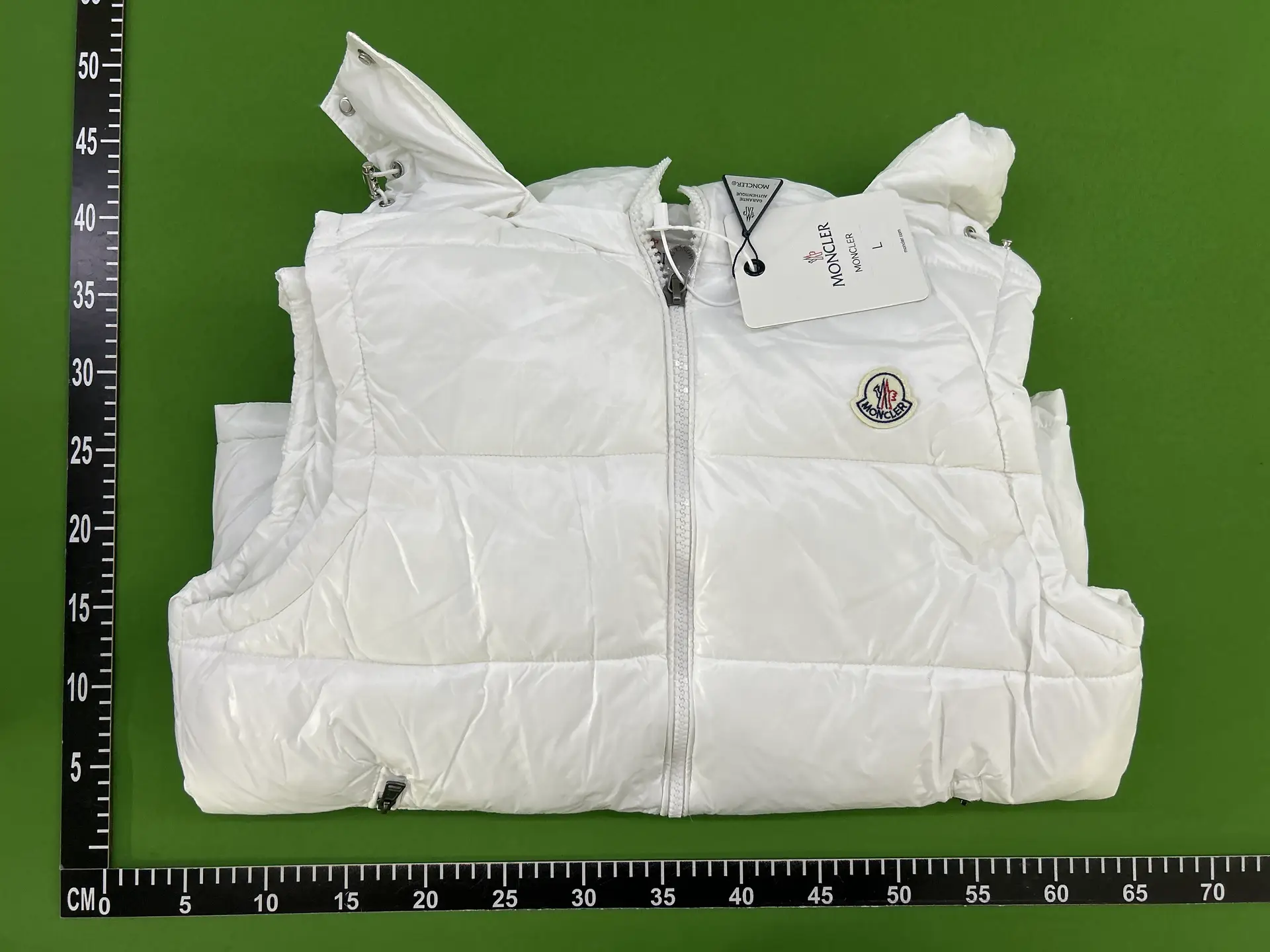 Moncler Puffer Vest White