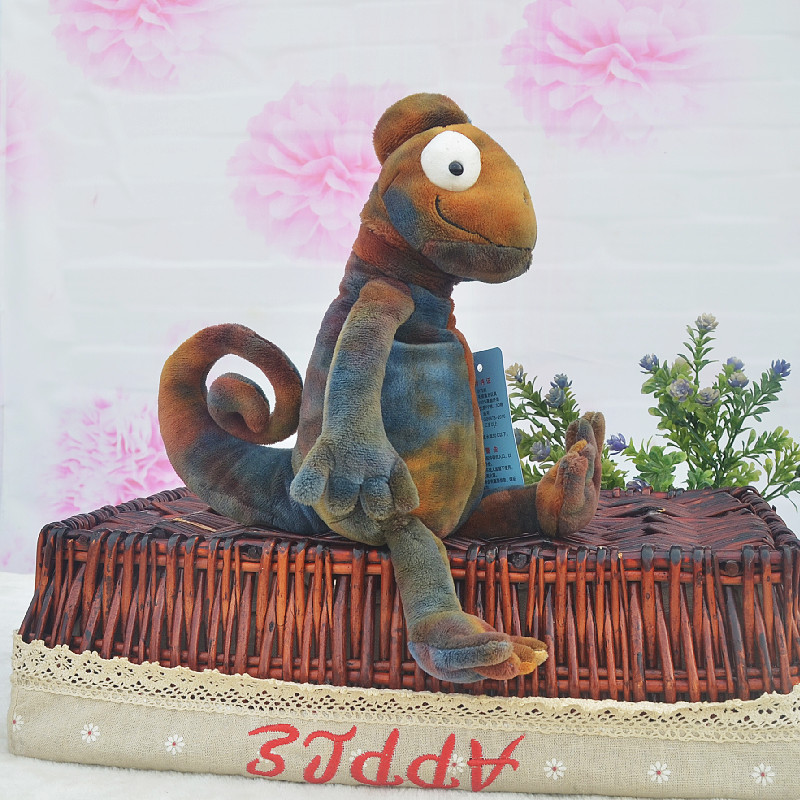 Simulation chameleon plush toy lizard doll creative funny trick doll pillow Halloween gift wholesale