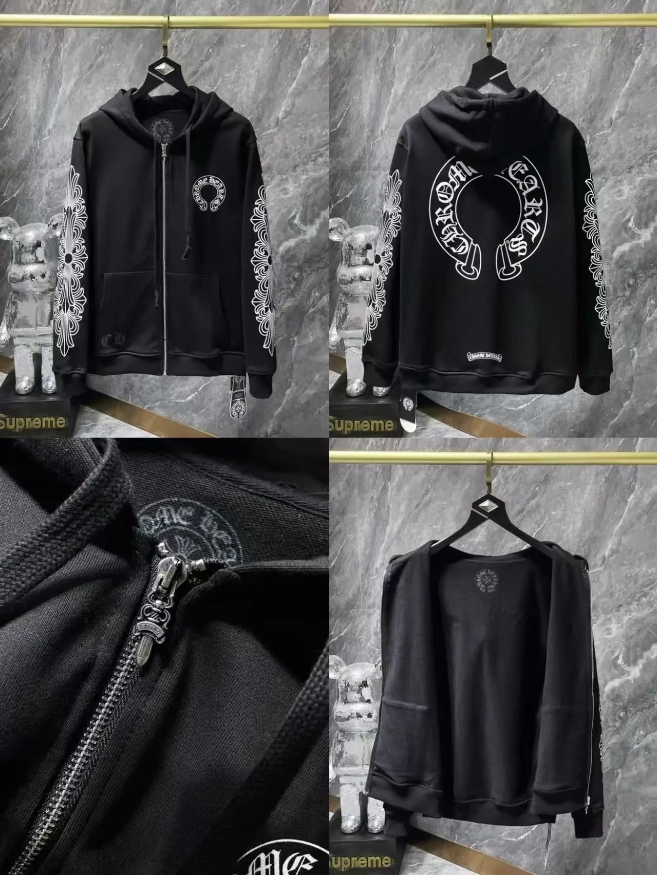 Chrome Hearts Zip Up Hoodie