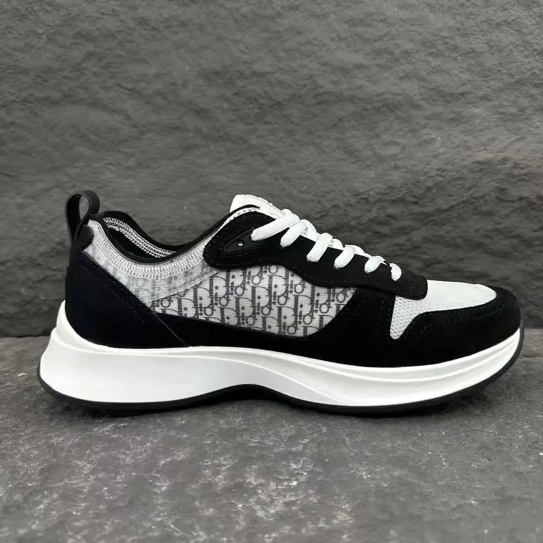 Dior B23 Low Top Sneakers Black White