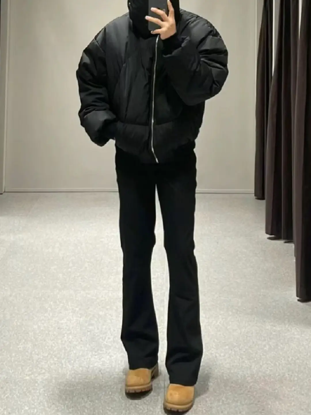 American style cleanfit pants straight slim fit slightly pull vibe black pants high-grade magirasi pants for men