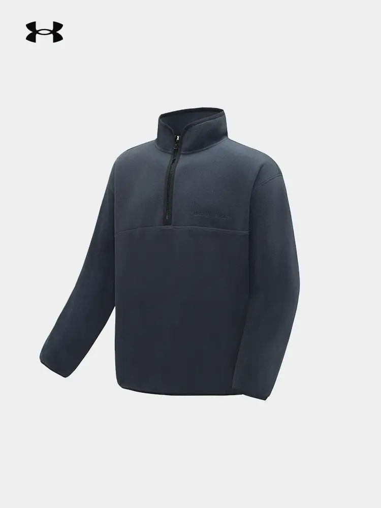 Under Armour under Armour Outdoor Fleece Jacket Ua Official Autum Half Placket Polar Fleece for Men and Women Sweatshirt
