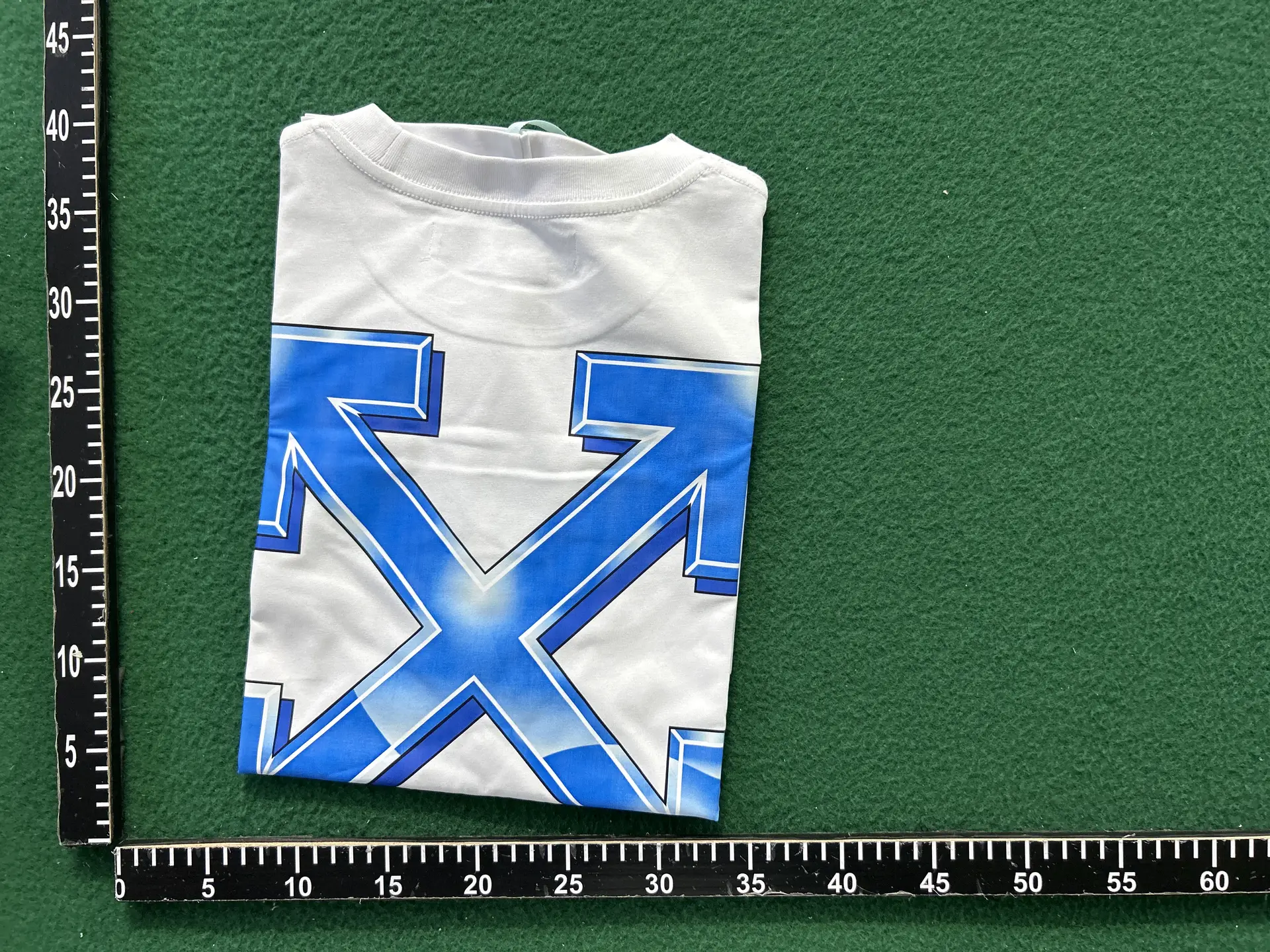 Off-White Short Sleeve T-Shirt Blue Arrows