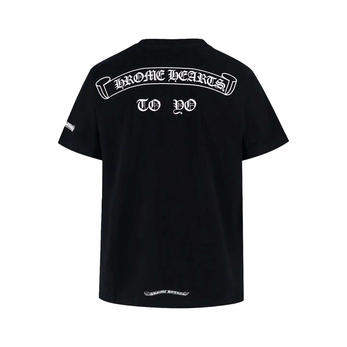 Trendy Brand New Unisex Ch Letter Print Loose Comfortable Versatile Fashionable Casual Round Neck Short-Sleeve T-Shirt