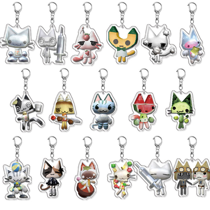 Doraemon Acrylic Keychain Pendant Anime Figure Peripheral Cross-Border Cute and Unique Design