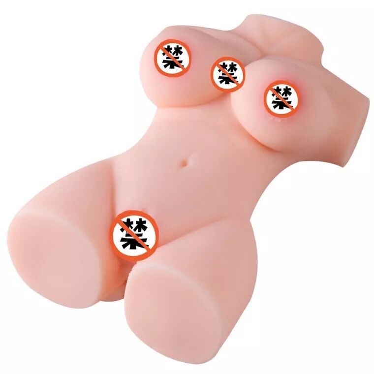 Full-Body Silicone Male Masturbation Device, Molded Airplane Cup, Small Half-Body Silicone Figure, Wholesale in Stock