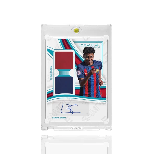 【1 Blue Folded Card with Brick】2025 Imm Style Star Card Double Window Real Item Barcelona Yamar Autographed