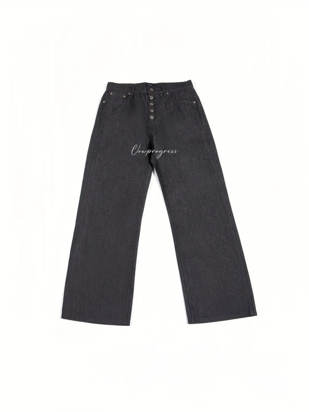 Green Water Club Bull King Series 003 Kanglong Fabric Five Link Wheat Spike Button Original Beef A-line Original Color Jeans