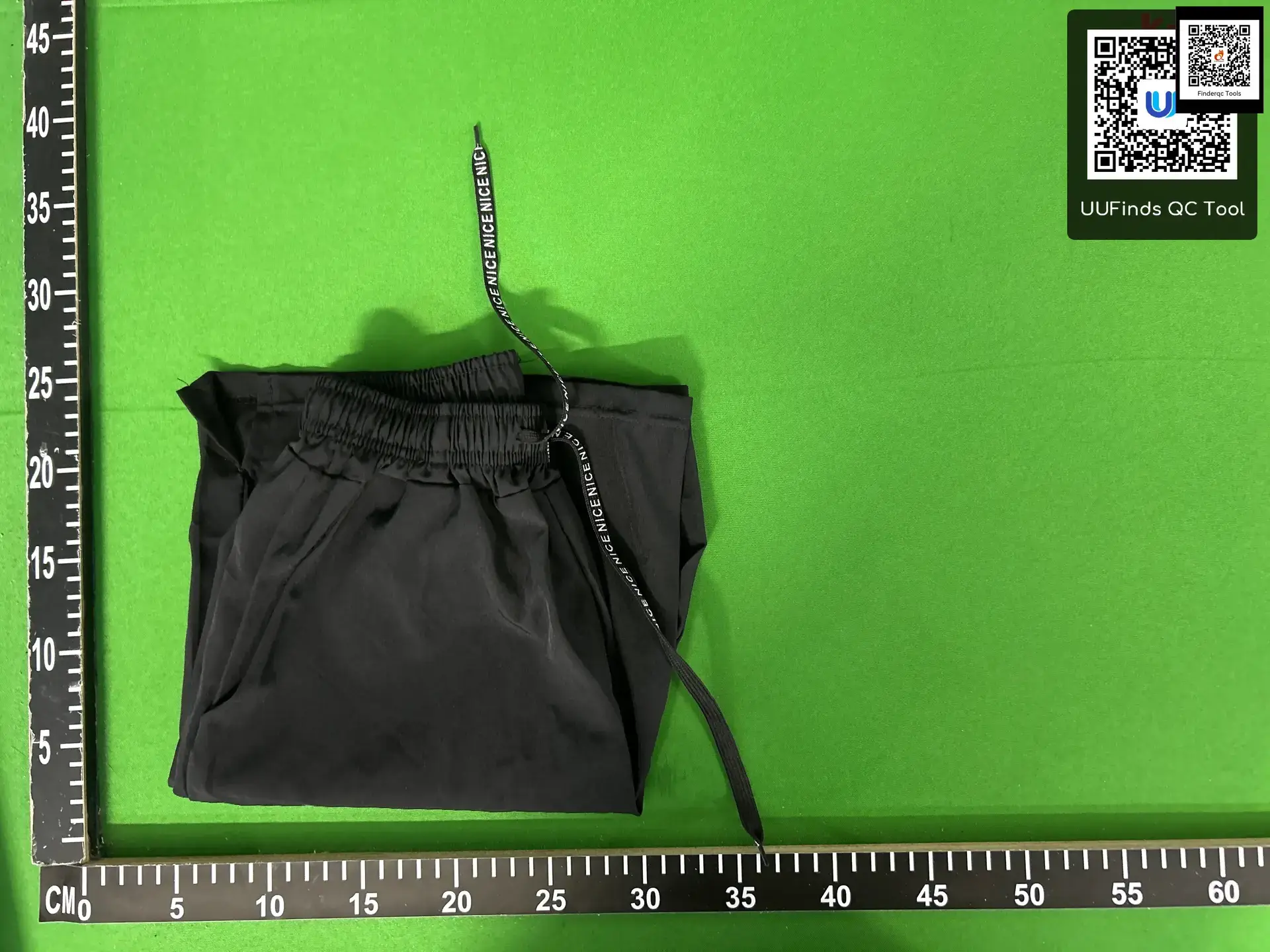 Black athletic shorts