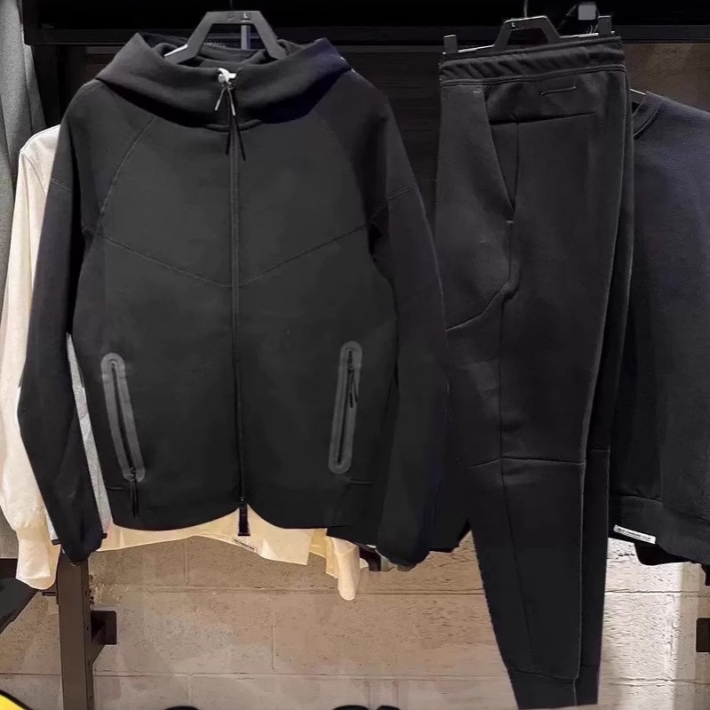 Independent Brand Tech Fleece Men's Casual Sports Jacket and Sweatpants Set 792+002 Dropshipping